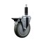 Service Caster 5'' Gray Poly Swivel 1'' Expanding Stem Caster with Brake SCC-EX20S514-PPUB-PLB-1 - alternate 1